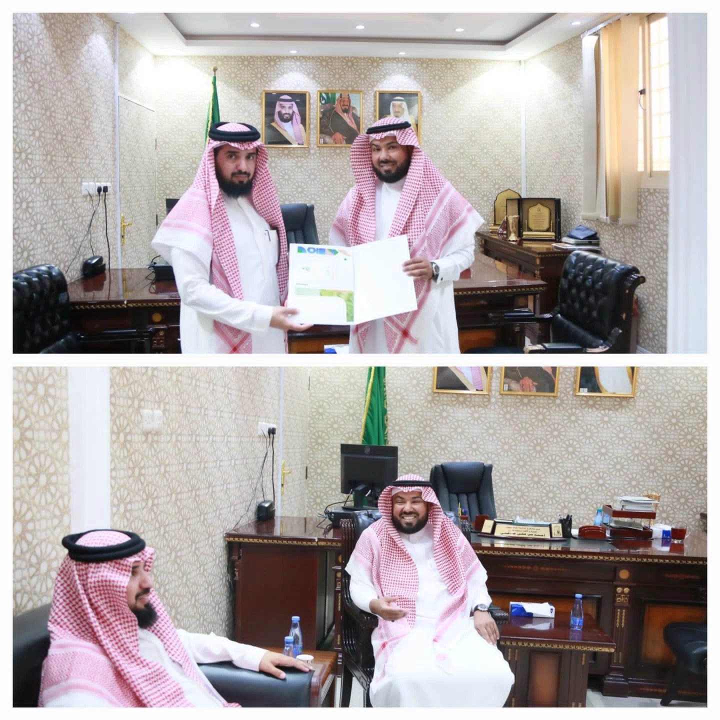 الجمعية الخيرية لرعاية الأيتام بنجران في زيارة لمدير عام فرع الرئاسة العامة للبحوث العلمية والإفتاء بمنطقة نجران 