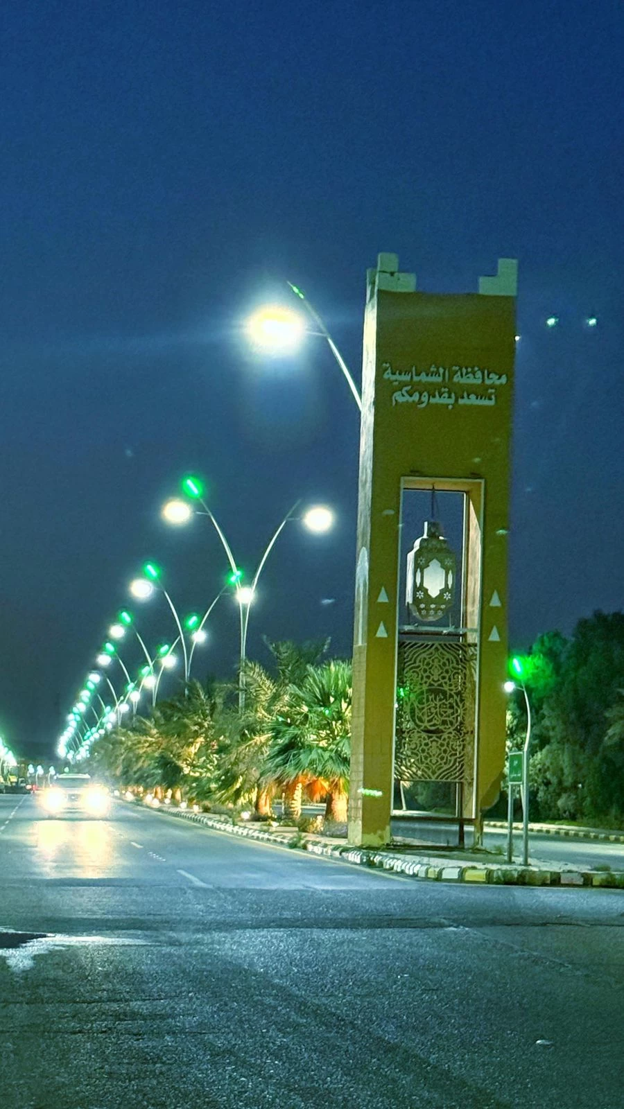 بلدية محافظة الشماسية تزين الشوارع والطرق الرئيسية بالزهور الصيفية في المحافظة والمراكز التابعة لها