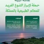 "البيئة" تطلق حملة توعوية لإبراز التنوع الطبيعي الفريد للمعالم البيئية بالمملكة