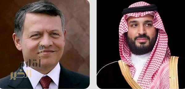 سمو ولي العهد يتلقى اتصالًا هاتفيًا من ملك الأردن