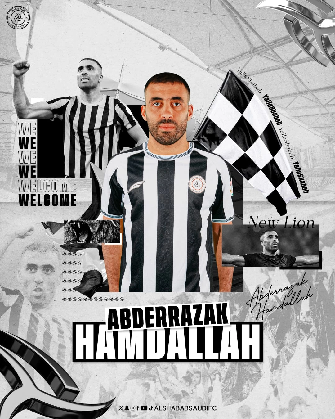 الشباب يتعاقد مع "الساطي" عبدالرزاق حمدالله