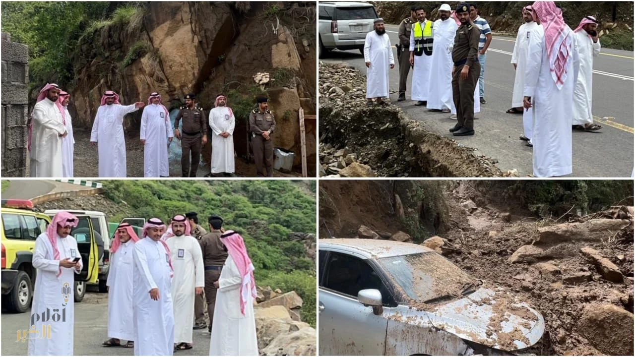 القحطاني يقف على الأضرار بعد الحالة المطرية التي شهدتها محافظة فيفاء 