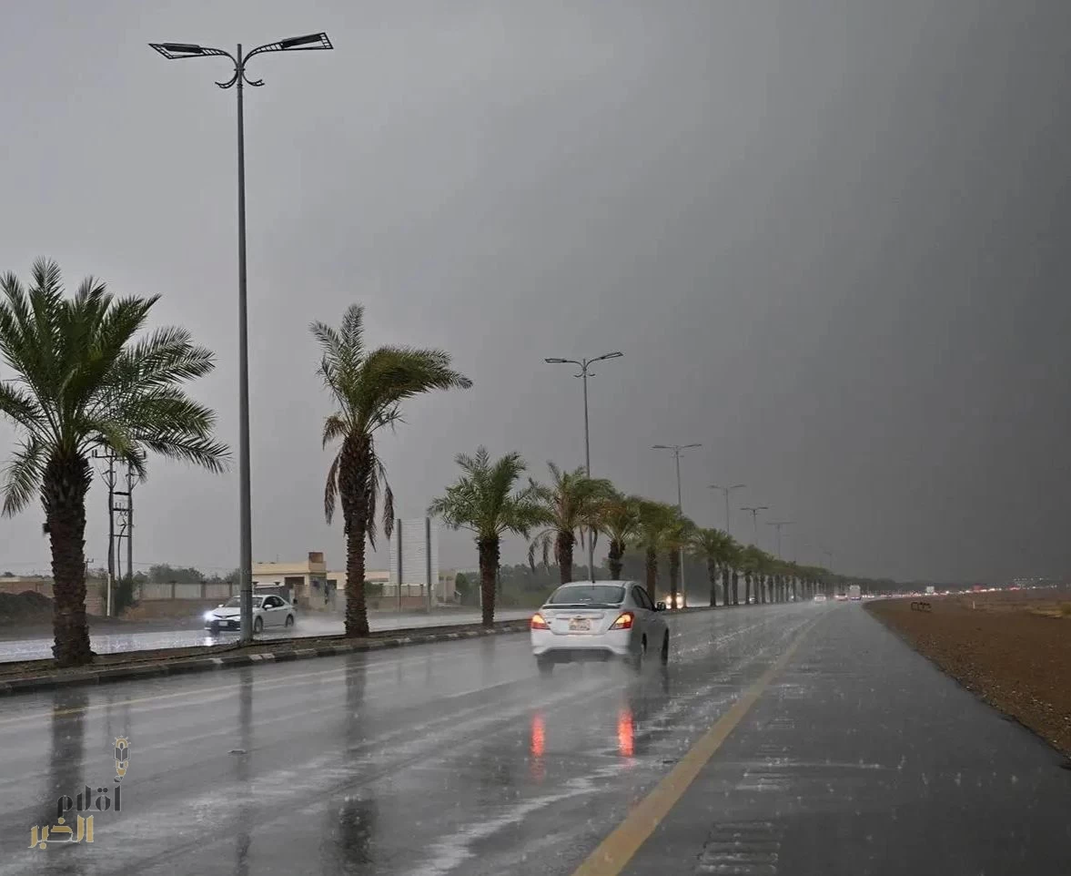 أمطار غزيرة شهدتها منطقة جازان اليوم 