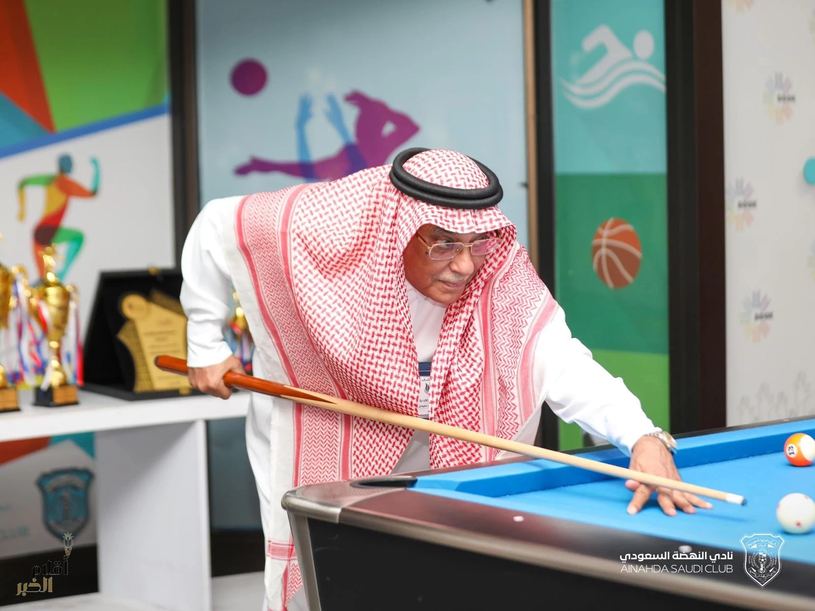 اختتام بطولة البلياردو للمتقاعدين في نادي النهضة 