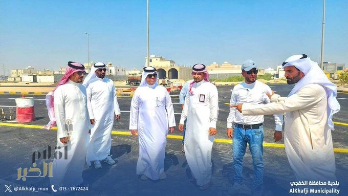 رئيس بلدية الخفجي يتفقد طريق الأمير سطان بن عبدالعزيز