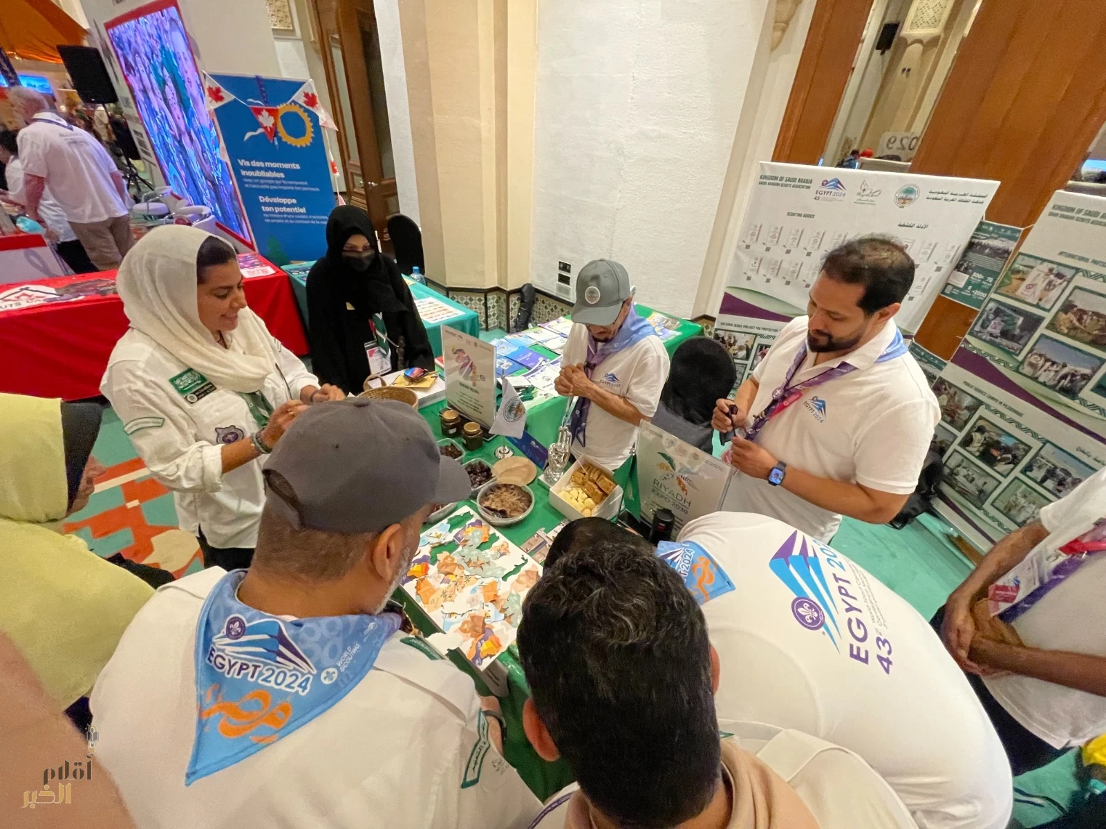 حضور فاعل وبارز للفتاة السعودية في المؤتمر الكشفي العالمي بالقاهرة