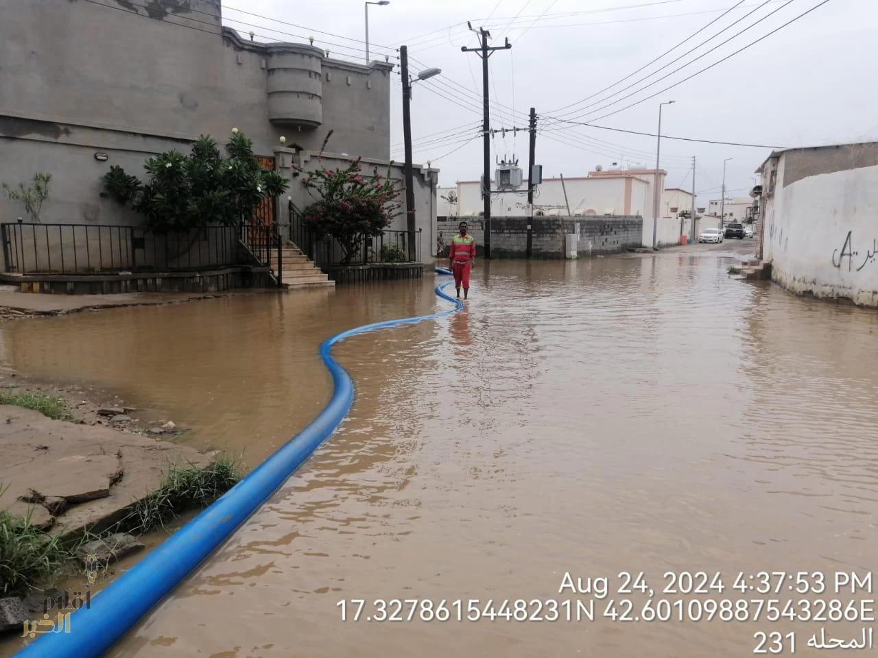 بلدية صبيا تتصدى بكفاءة للعاصفة المطرية بجازان