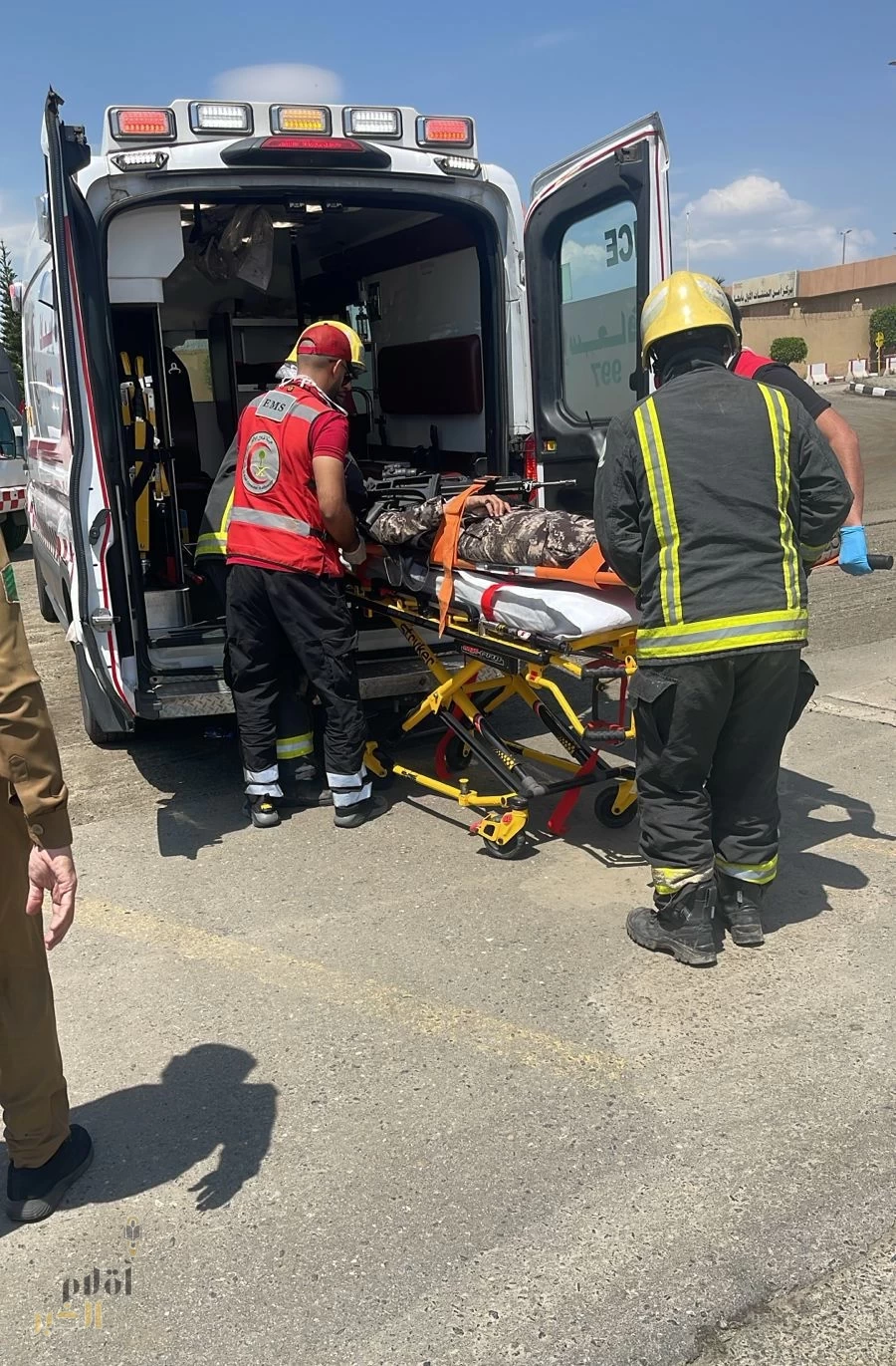 هيئه الهلال الأحمر بعسير تنفذ تمرين بمحطة كهرباء أبها لأمن المنشآت