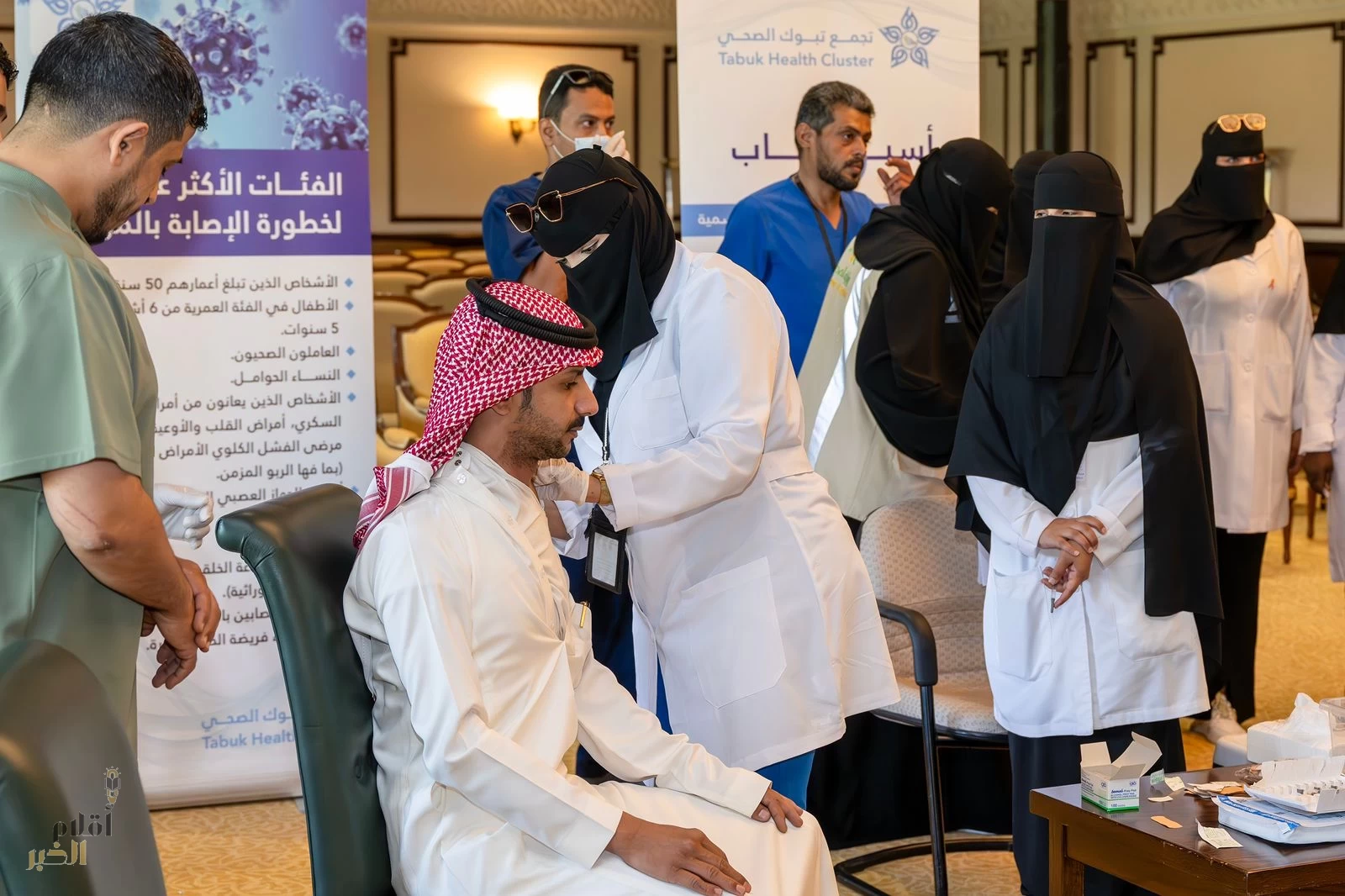 نائب أمير تبوك يدشن حملة التطعيم ضد الانفلونزا الموسمية بالمنطقة