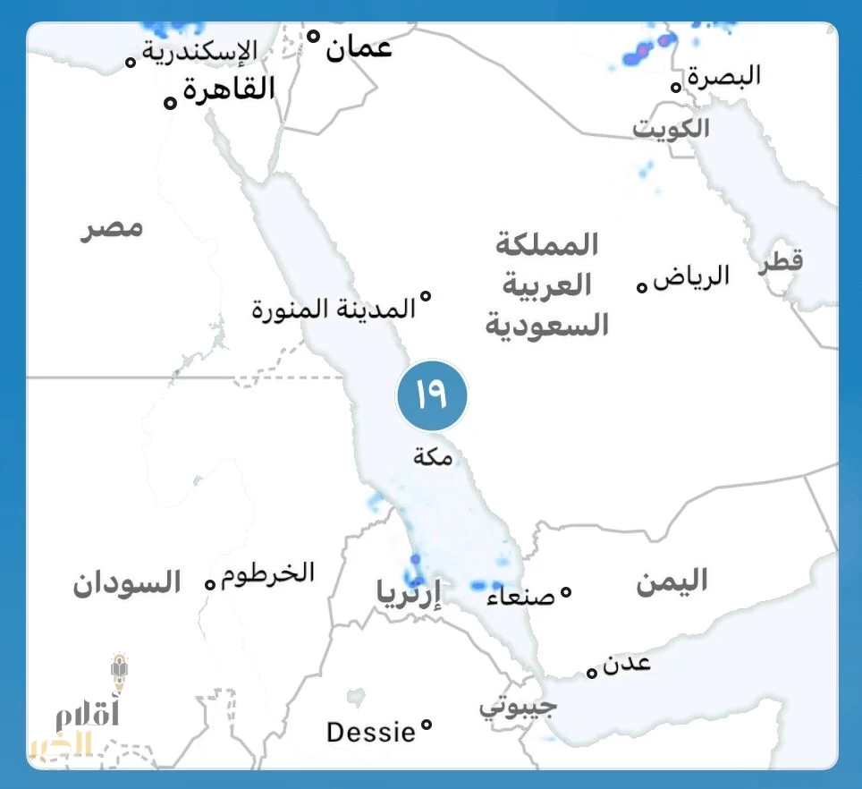 حالة الطقس في معظم مناطق المملكة لهذا اليوم