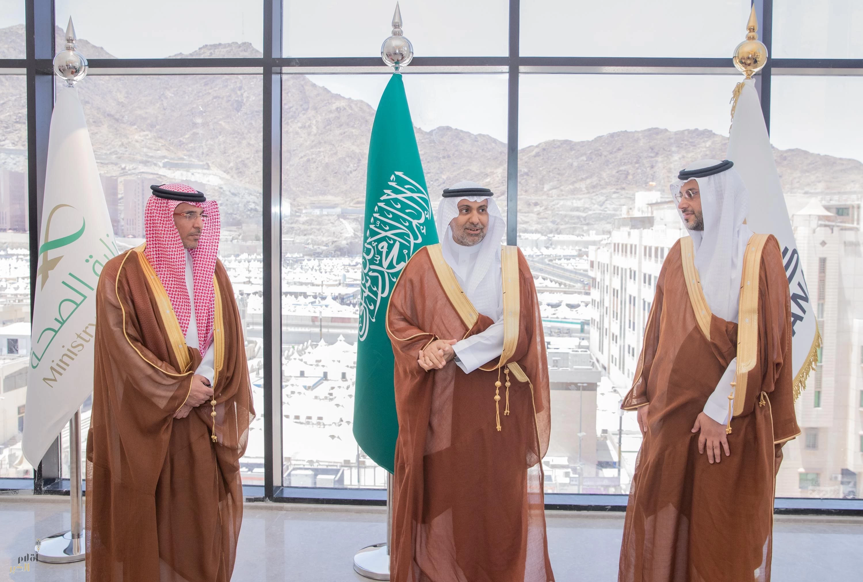 وزير الصحة يُكرّم الهيئة الملكية وشركة كِدانة تقديرًا لإنجاز مشروع مستشفى طوارئ في مشعر منى