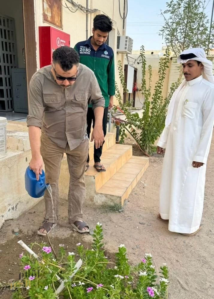 بيئة رنيّه تنفّذ مبادرة تطوعيّة لسقيا المزروعات وتعزيز الاستدامة البيئيّة