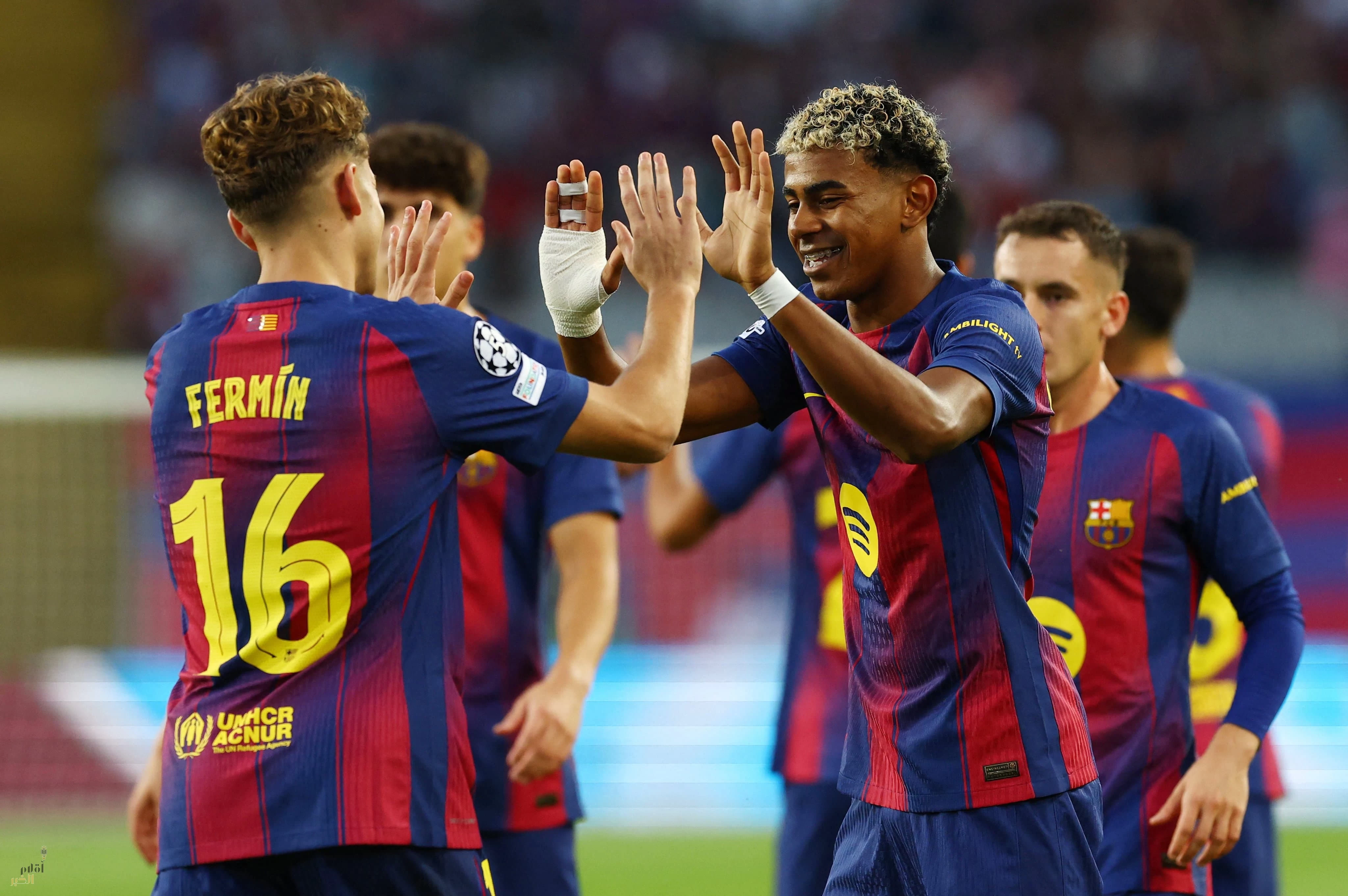 برشلونة يدك مرمى أولمبياكوس بسداسية في دوري الأبطال