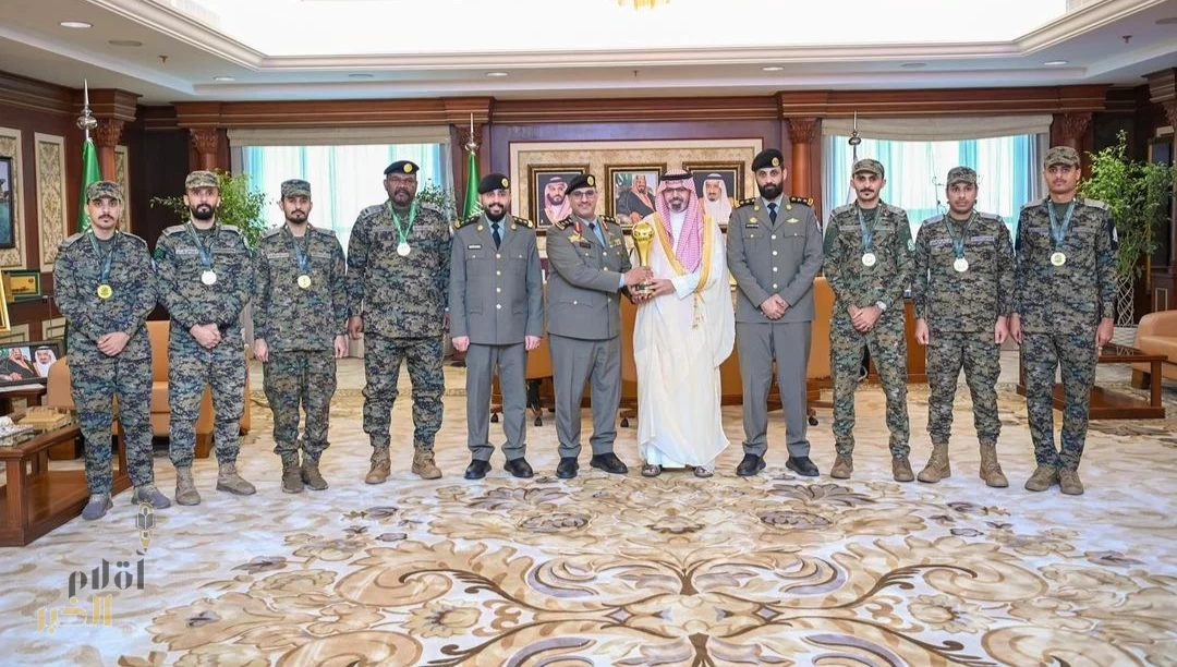 نائب أمير جازان يستقبل قائد الأفواج الأمنية ومنتخب المنطقة الفائز ببطولة كرة القدم للأفواج الأمنية