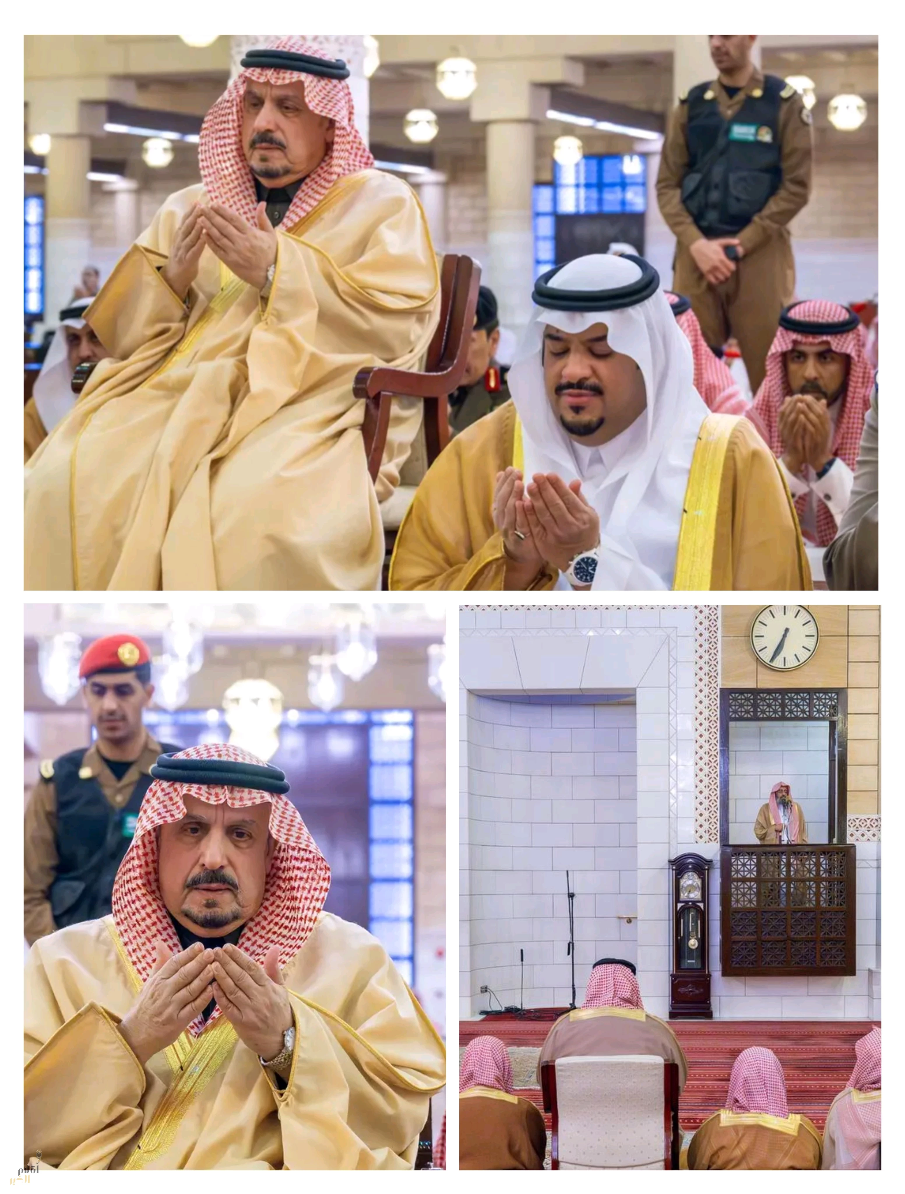 أمير منطقة الرياض ونائبه يؤديان صلاة الاستسقاء في جامع الإمام تركي بن عبدالله