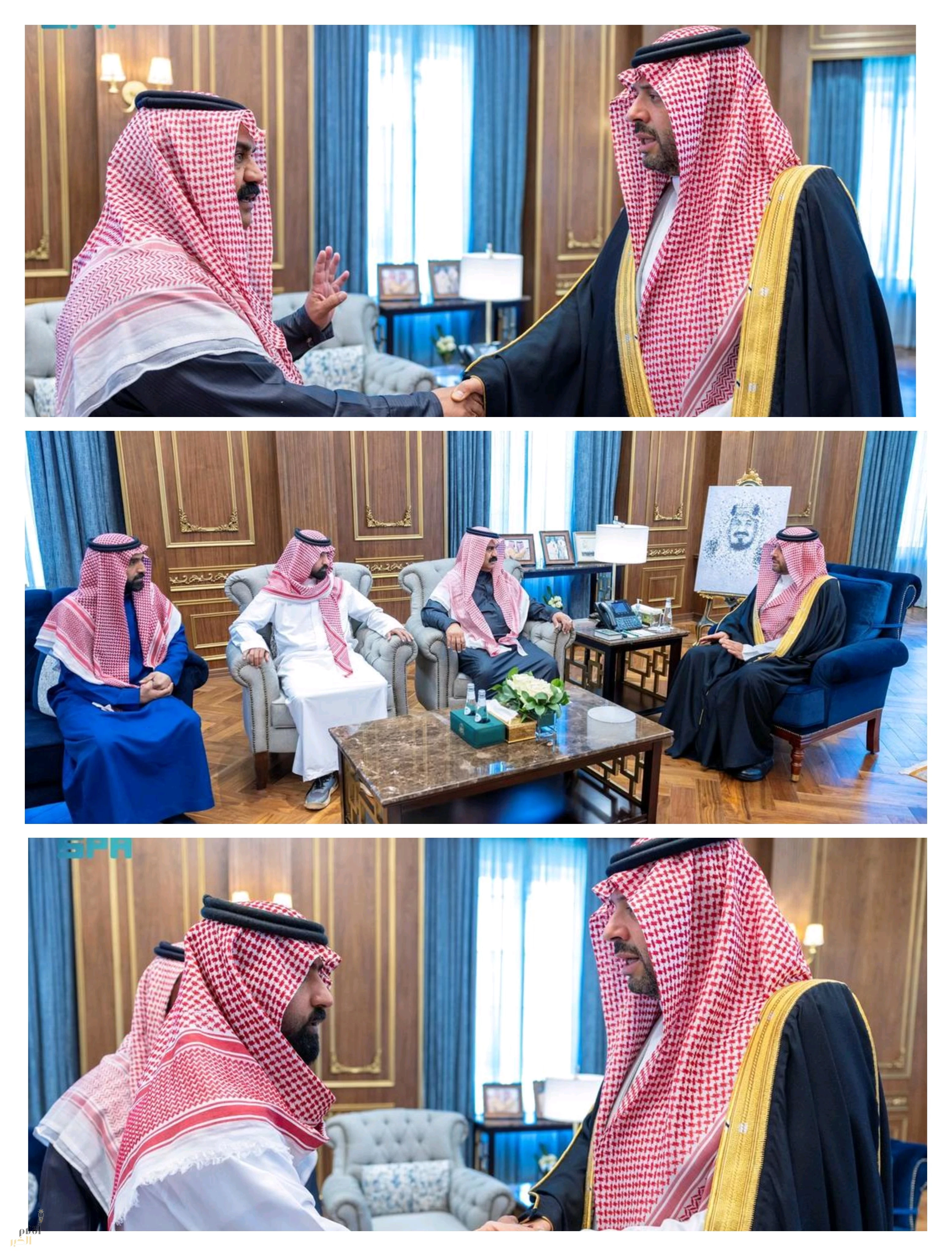 أمير منطقة الحدود الشمالية يواسي أسرة الطفلة المتوفاة سمر الحازمي