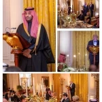 سمو ولي العهد يشّرف حفل العشاء المقام في البيت الأبيض