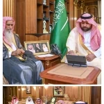 أمير جازان يستقبل المستشار الشرعي بفرع الإفتاء ويدشّن برنامج "معًا.. شرع وأمن"