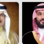 سمو ولي العهد يبعث برقية شكر لملك مملكة البحرين إثر مغادرته المنامة
