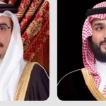 سمو ولي العهد يبعث برقية شكر لسمو ولي عهد مملكة البحرين إثر مغادرته المنامة