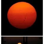 رصد بقع شمسية نشطة من سماء عرعر