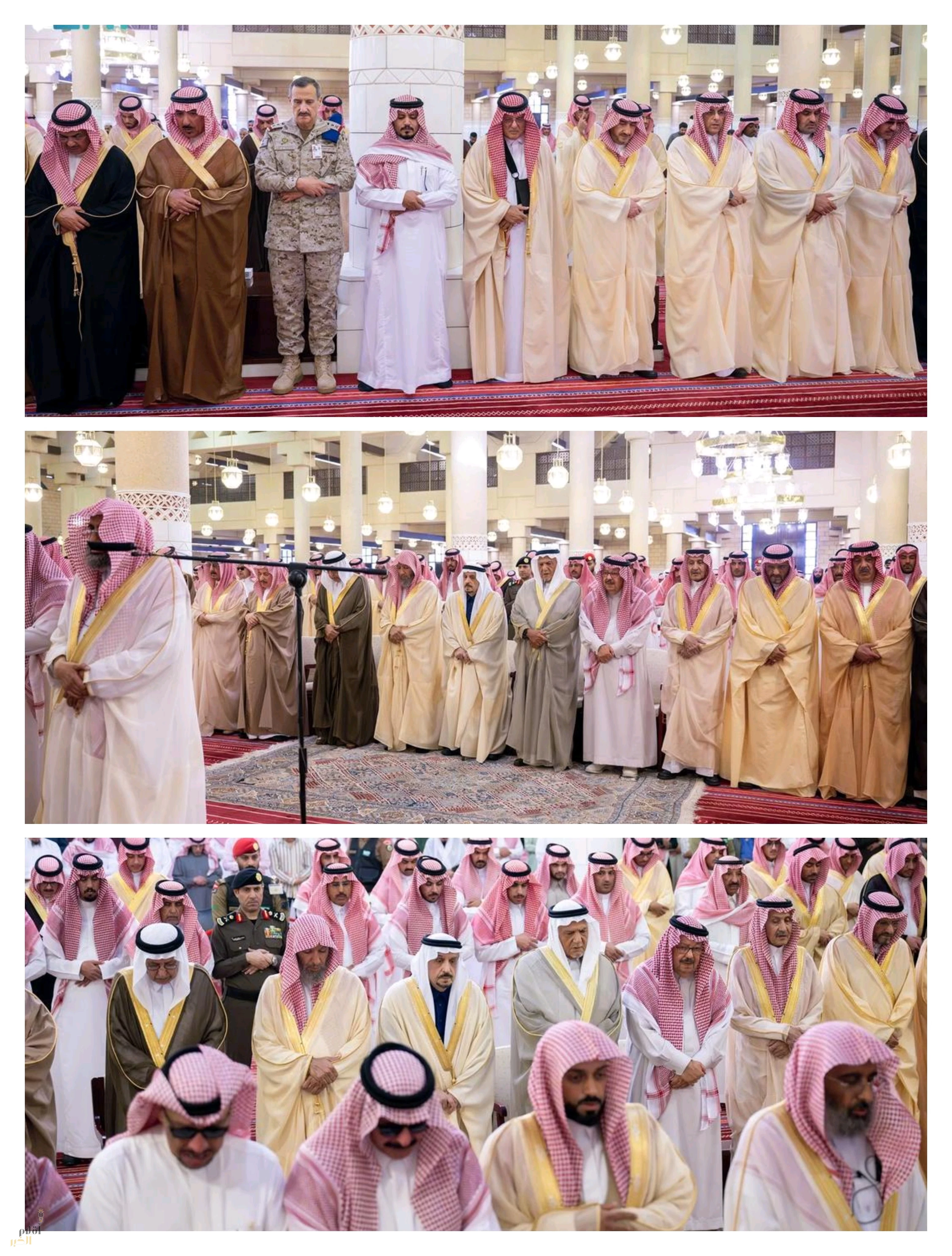 أمير منطقة الرياض يؤدي صلاة الميت على والدة صاحب السمو الملكي الأمير مشعل بن بدر بن سعود بن عبدالعزيز