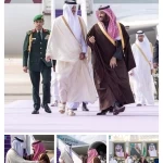 سمو أمير دولة قطر يصل إلى الرياض وفي مقدمة مستقبليه سمو ولي العهد