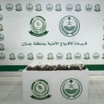 دوريات الأفواج الأمنية بمنطقة جازان تُحبط تهريب 65كلجم من القات المخدر
