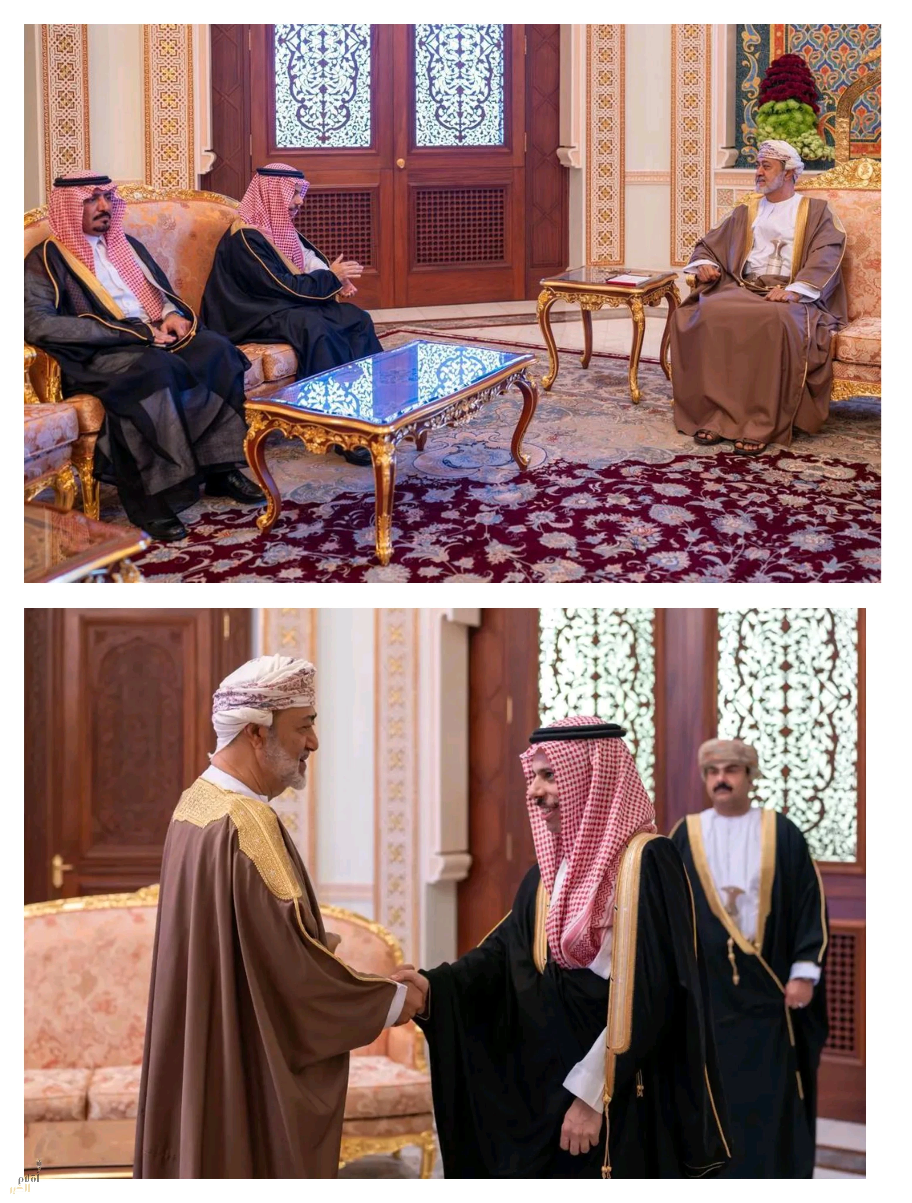 سلطان عُمان يستقبل سمو وزير الخارجية