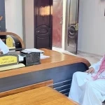 محافظ أحد المسارحة يستقبل مدير المستشفى العام بمناسبة تكليفه