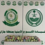 دوريات الأفواج الأمنية بمنطقة جازان تُحبط تهريب 47 كلجم من نبات القات المخدر