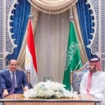 سمو ولي العهد والرئيس المصري يبحثان تطورات الأوضاع الإقليمية