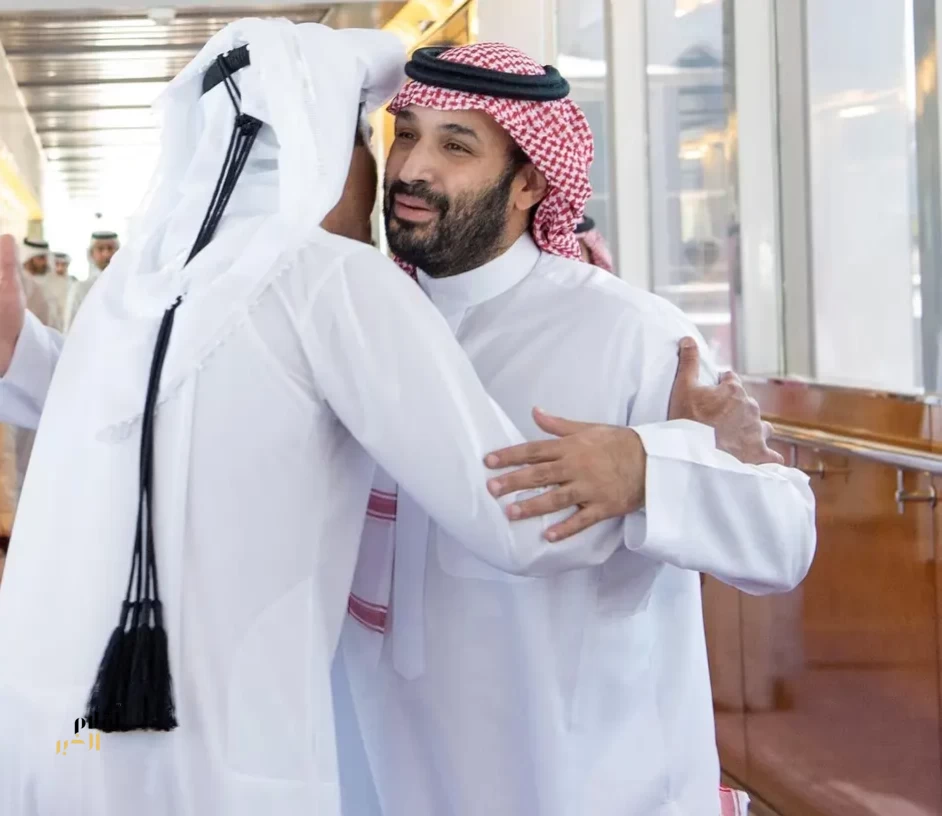 سمو أمير دولة قطر يغادر جدة وسمو ولي العهد في مقدمة مودعيه