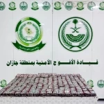 دوريات الأفواج الأمنية بمنطقة جازان تحبط تهريب29,370 قرص خاضع لتنظيم التداول الطبي