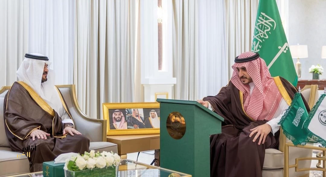 أمير الجوف يستقبل الرئيس التنفيذي لهيئة تطوير وتعمير المناطق الجبلية بجازان