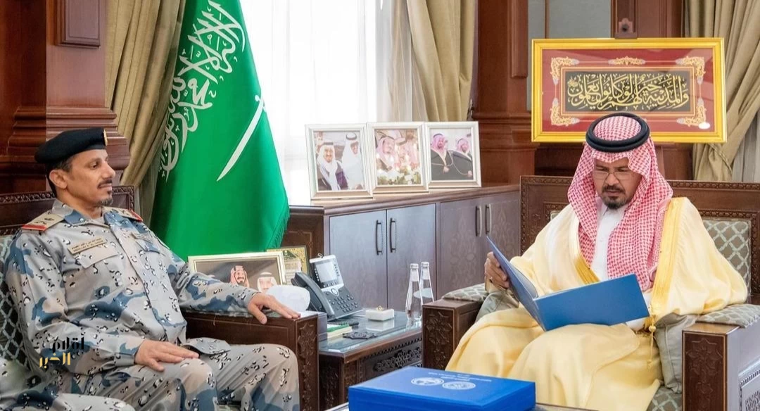 أمير المدينة المنورة يستقبل قائد حرس الحدود بالمنطقة
