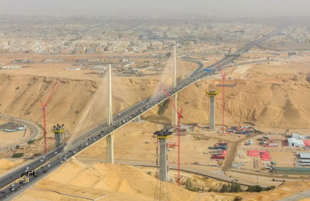 الهيئة الملكية لمدينة الرياض تواصل تنفيذ الجسرين الموازيين لجسر وادي لبن بنسبة إنجاز بلغت 28%