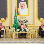 سمو ولي العهد يستقبل أصحاب السمو الأمراء والفضيلة العلماء والمعالي وجمعًا من المواطنين