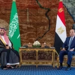 سمو ولي العهد يلتقي الرئيس المصري ويعقدان لقاءً ثنائيًا وجلسة مباحثات موسعة
