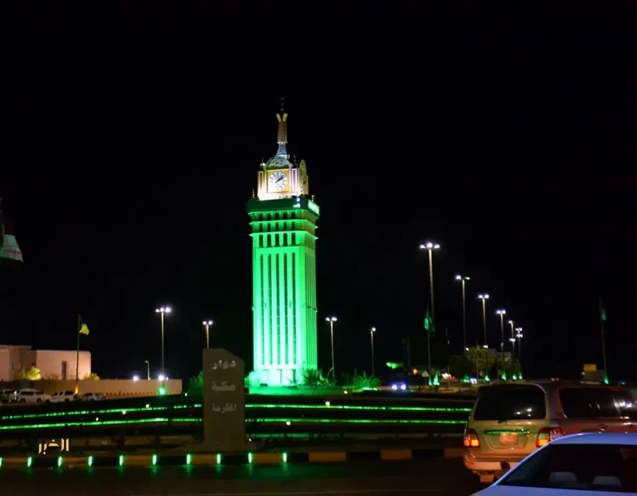نجران تتوشح بالأخضر احتفاءً باليوم الوطني السعودي