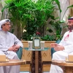 سمو ولي العهد يلتقي الشيخ منصور بن زايد آل نهيان