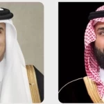 سمو ولي العهد يجري اتصالًا هاتفيًا بسمو أمير دولة قطر