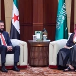 سمو ولي العهد يلتقي رئيس الجمهورية العربية السورية