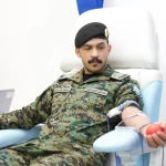 الأفواج الأمنية تشارك في الحملة الوطنية السنوية للتبرع بالدم بالتعاون مع الخدمات الطبية بوزارة الداخلية