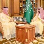 أمير جازان يستقبل مدير فرع وزارة البيئة والمياه والزراعة بالمنطقة