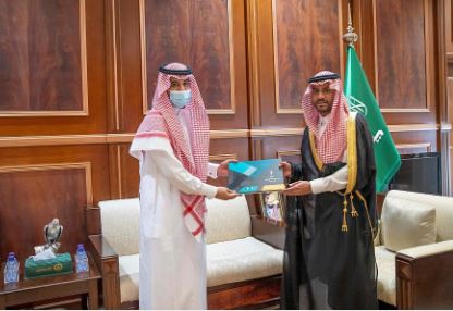 نائب أمير منطقة حائل يستقبل مدير معهد ريادة الأعمال الوطني  بالمنطقة