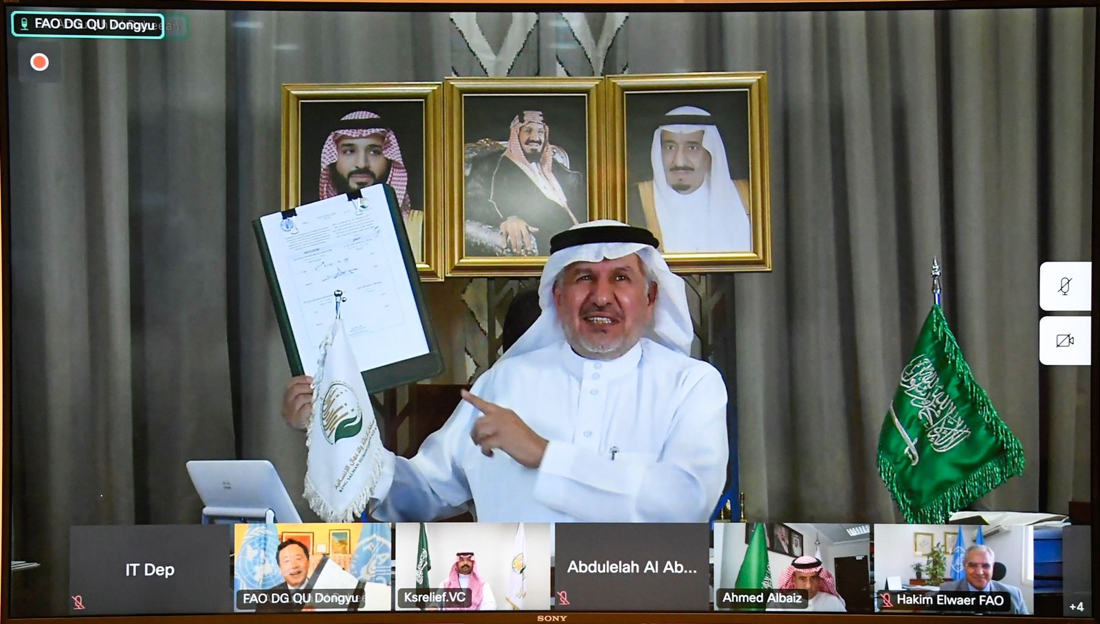 مركز الملك سلمان للإغاثة يوقع اتفاقية تعاون مشترك مع منظمة الفاو