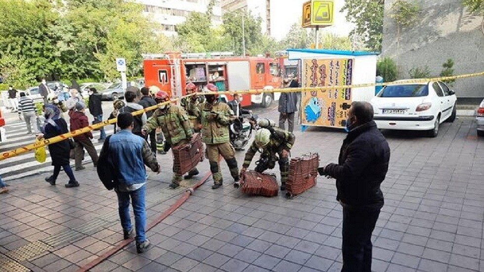 اندلاع حريق في محطة للمترو في طهران