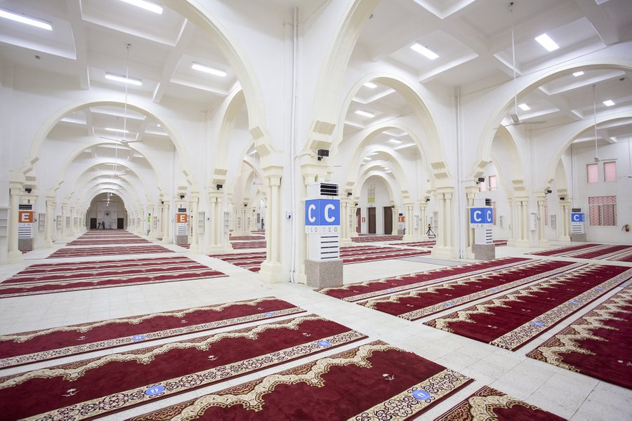 تهيئة مسجد المشعر الحرام بمزدلفة لاستقبال الحجاج