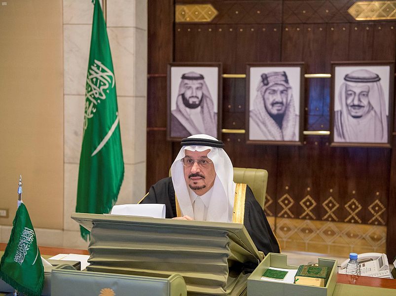 سمو أمير منطقة الرياض يرأس اجتماع مجلس المنطقة